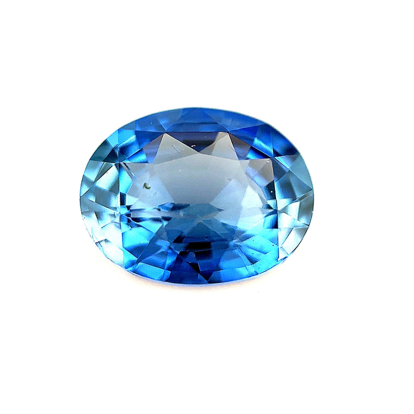 1.97 ct. EGL Certified Unheated Oval Blue Sapphire