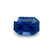 Load image into Gallery viewer, 2.28 ct. Heated Emerald Cut Blue Sapphire