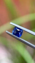 Load and play video in Gallery viewer, 0.99 ct. Unheated Cushion Blue Sapphire
