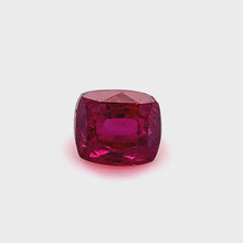 Load and play video in Gallery viewer, 1.04 ct. Cushion Ruby
