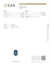 Load image into Gallery viewer, 4.26 ct. GIA Certified Oval Deep Blue Sapphire
