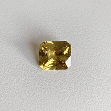 Load image into Gallery viewer, 3.56 ct. Radiant Cut Brownish Green Sapphire