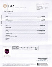 Load image into Gallery viewer, 2.43 ct. GIA Certified Unheated Oval Pink Sapphire