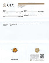 Load image into Gallery viewer, 3.64ct Oval Yellow Sapphire Ring with Diamond Halo in 18K White Gold