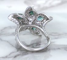 Load image into Gallery viewer, 2.01ctw Oval Alexandrite Ring with Diamond Accents in 18K White Gold