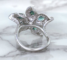 Load image into Gallery viewer, 2.01ctw Oval Alexandrite Ring with Diamond Accents in 18K White Gold