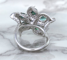 Load image into Gallery viewer, 2.01ctw Oval Alexandrite Ring with Diamond Accents in 18K White Gold