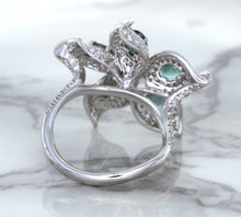 Load image into Gallery viewer, 2.01ctw Oval Alexandrite Ring with Diamond Accents in 18K White Gold