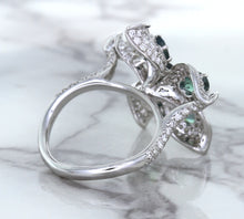 Load image into Gallery viewer, 2.01ctw Oval Alexandrite Ring with Diamond Accents in 18K White Gold