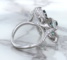 Load image into Gallery viewer, 2.01ctw Oval Alexandrite Ring with Diamond Accents in 18K White Gold