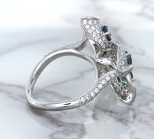 Load image into Gallery viewer, 2.01ctw Oval Alexandrite Ring with Diamond Accents in 18K White Gold