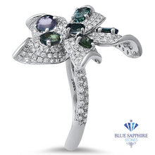 Load image into Gallery viewer, 2.01ctw Oval Alexandrite Ring with Diamond Accents in 18K White Gold
