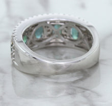 Load image into Gallery viewer, 1.41ctw Oval Alexandrite Ring with Diamond Accents in 18K White Gold