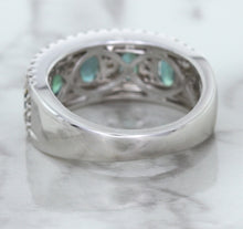 Load image into Gallery viewer, 1.41ctw Oval Alexandrite Ring with Diamond Accents in 18K White Gold