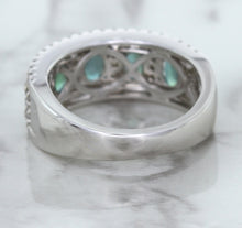 Load image into Gallery viewer, 1.41ctw Oval Alexandrite Ring with Diamond Accents in 18K White Gold