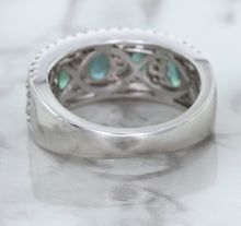 Load image into Gallery viewer, 1.41ctw Oval Alexandrite Ring with Diamond Accents in 18K White Gold