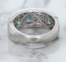 Load image into Gallery viewer, 1.41ctw Oval Alexandrite Ring with Diamond Accents in 18K White Gold