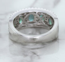 Load image into Gallery viewer, 1.41ctw Oval Alexandrite Ring with Diamond Accents in 18K White Gold