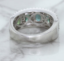 Load image into Gallery viewer, 1.41ctw Oval Alexandrite Ring with Diamond Accents in 18K White Gold