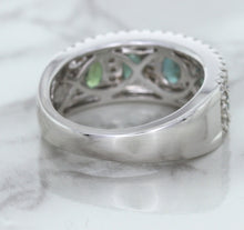 Load image into Gallery viewer, 1.41ctw Oval Alexandrite Ring with Diamond Accents in 18K White Gold