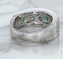 Load image into Gallery viewer, 1.41ctw Oval Alexandrite Ring with Diamond Accents in 18K White Gold