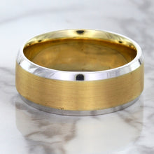 Load image into Gallery viewer, 18K White & Rose Gold Band