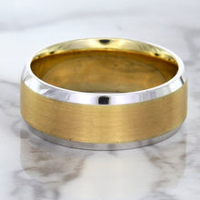 Load image into Gallery viewer, 18K White & Rose Gold Band