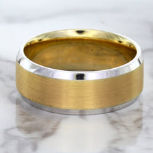 Load image into Gallery viewer, 18K White & Rose Gold Band
