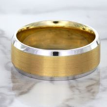 Load image into Gallery viewer, 18K White & Rose Gold Band