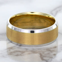 Load image into Gallery viewer, 18K White & Rose Gold Band