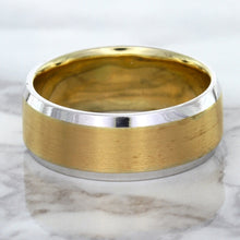 Load image into Gallery viewer, 18K White & Rose Gold Band