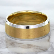 Load image into Gallery viewer, 18K White & Rose Gold Band