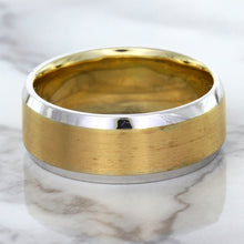 Load image into Gallery viewer, 18K White & Rose Gold Band