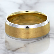 Load image into Gallery viewer, 18K White & Rose Gold Band