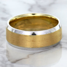 Load image into Gallery viewer, 18K White & Rose Gold Band