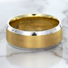 Load image into Gallery viewer, 18K White & Rose Gold Band