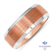 Load image into Gallery viewer, 18K White & Rose Gold Band