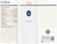 Load image into Gallery viewer, 3.75ct Oval Blue Sapphire Ring with Diamond Halo in 18K White Gold