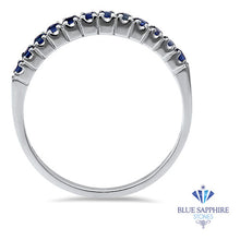 Load image into Gallery viewer, 0.35ctw Blue Sapphire Ring in 18K White Gold
