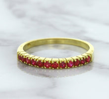 Load image into Gallery viewer, 0.35ctw Round Ruby Ring in 18K Yellow Gold