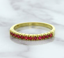 Load image into Gallery viewer, 0.35ctw Round Ruby Ring in 18K Yellow Gold