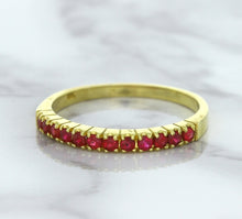 Load image into Gallery viewer, 0.35ctw Round Ruby Ring in 18K Yellow Gold