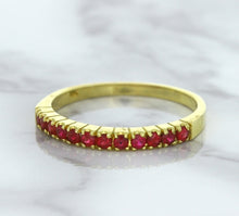 Load image into Gallery viewer, 0.35ctw Round Ruby Ring in 18K Yellow Gold