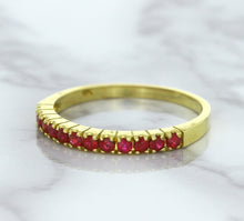 Load image into Gallery viewer, 0.35ctw Round Ruby Ring in 18K Yellow Gold