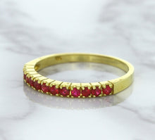 Load image into Gallery viewer, 0.35ctw Round Ruby Ring in 18K Yellow Gold