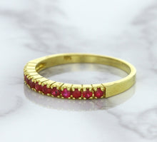 Load image into Gallery viewer, 0.35ctw Round Ruby Ring in 18K Yellow Gold