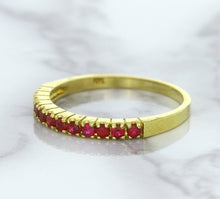 Load image into Gallery viewer, 0.35ctw Round Ruby Ring in 18K Yellow Gold