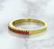 Load image into Gallery viewer, 0.35ctw Round Ruby Ring in 18K Yellow Gold