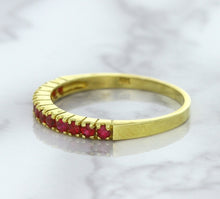 Load image into Gallery viewer, 0.35ctw Round Ruby Ring in 18K Yellow Gold