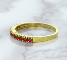 Load image into Gallery viewer, 0.35ctw Round Ruby Ring in 18K Yellow Gold